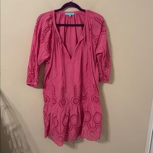 Melissa Obadash Ashley Eyelet Cotton Cover-Up Style Dress